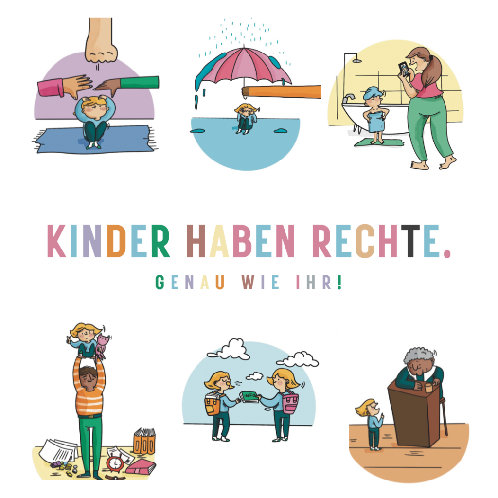 Bilder wichtiger Kinderrechte